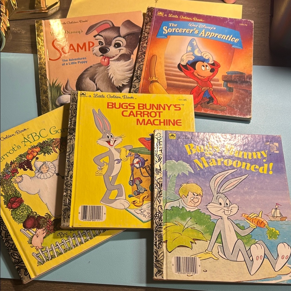 Little Golden Books Bugs Bunny's Carrot Machine - Yellow Children's Book